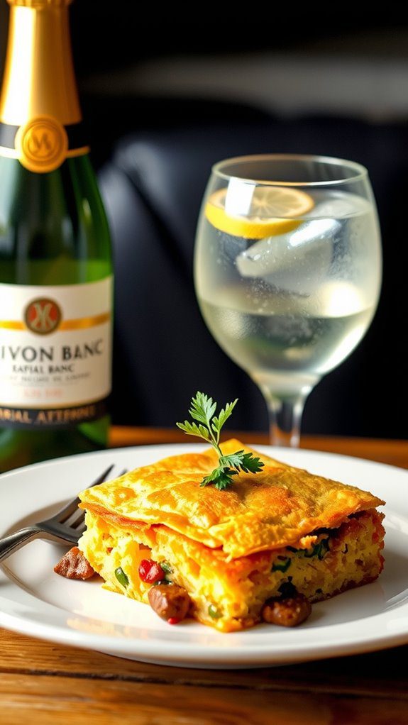 pairing drinks with casserole