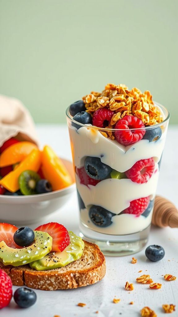 pairing greek yogurt parfaits