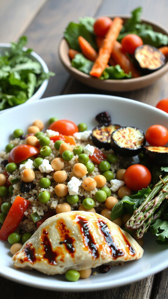 quinoa pilaf balanced pairings