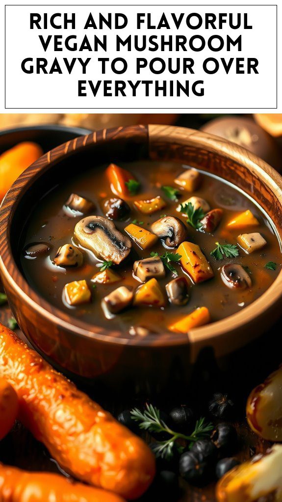 Rich and Flavorful Vegan Mushroom Gravy to Pour Over Everything
