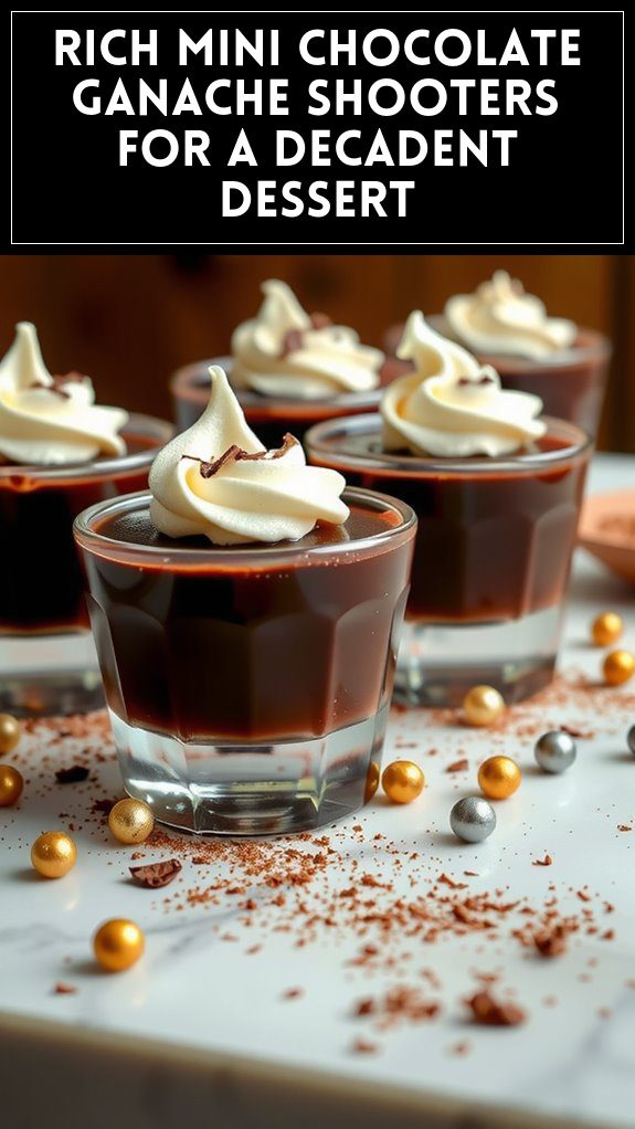 Rich Mini Chocolate Ganache Shooters for a Decadent Dessert