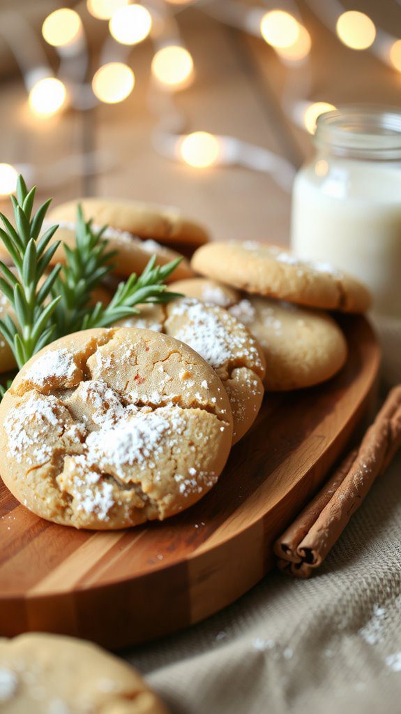 rustic platter cookie presentation