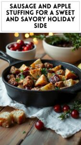Sausage and Apple Stuffing for a Sweet and Savory Holiday Side