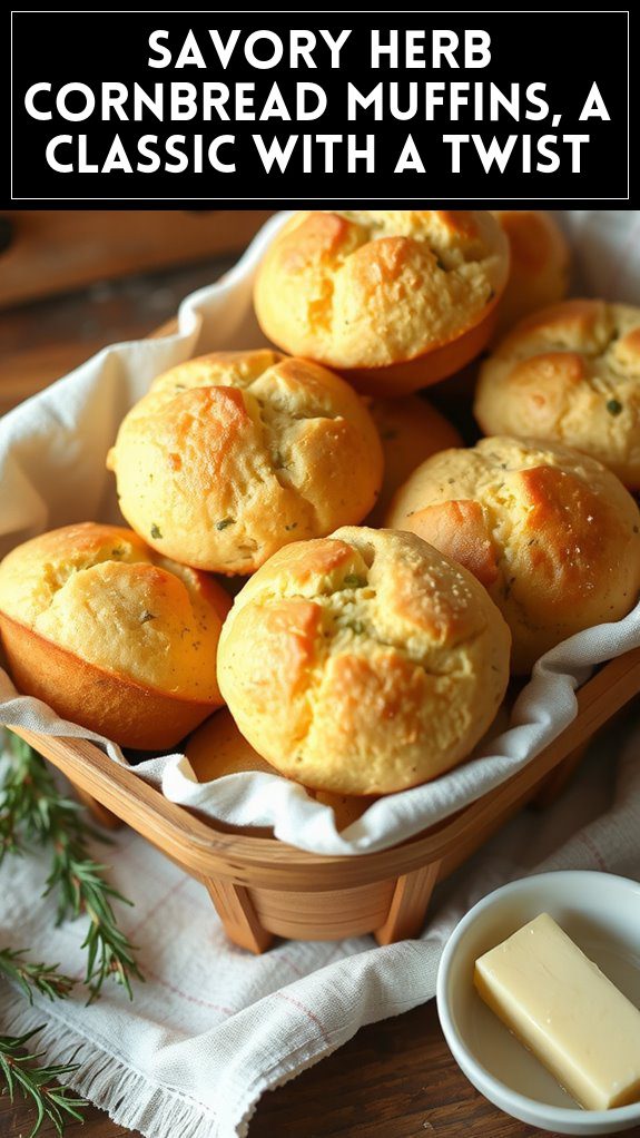 Savory Herb Cornbread Muffins, a Classic With a Twist