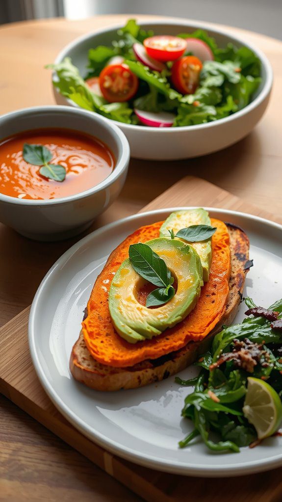 savory sweet potato toast pairings
