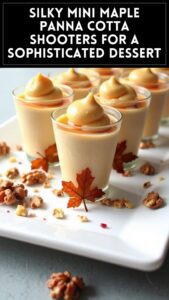 Silky Mini Maple Panna Cotta Shooters for a Sophisticated Dessert