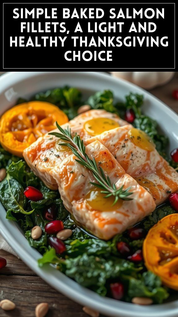 Simple Baked Salmon Fillets, a Light and Healthy Thanksgiving Choice