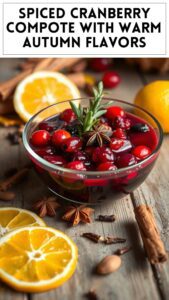 Spiced Cranberry Compote With Warm Autumn Flavors