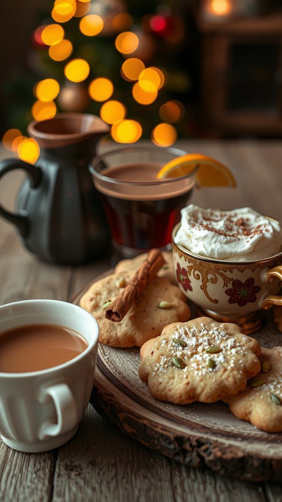 spiced beverages enhance cookies