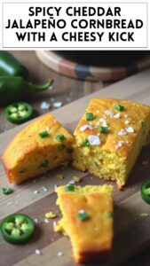 Spicy Cheddar Jalapeño Cornbread With a Cheesy Kick