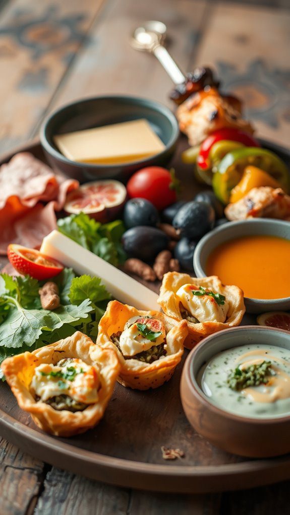 spinach artichoke cup pairings