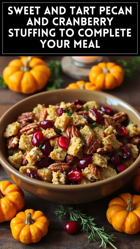 Sweet and Tart Pecan and Cranberry Stuffing to Complete Your Meal