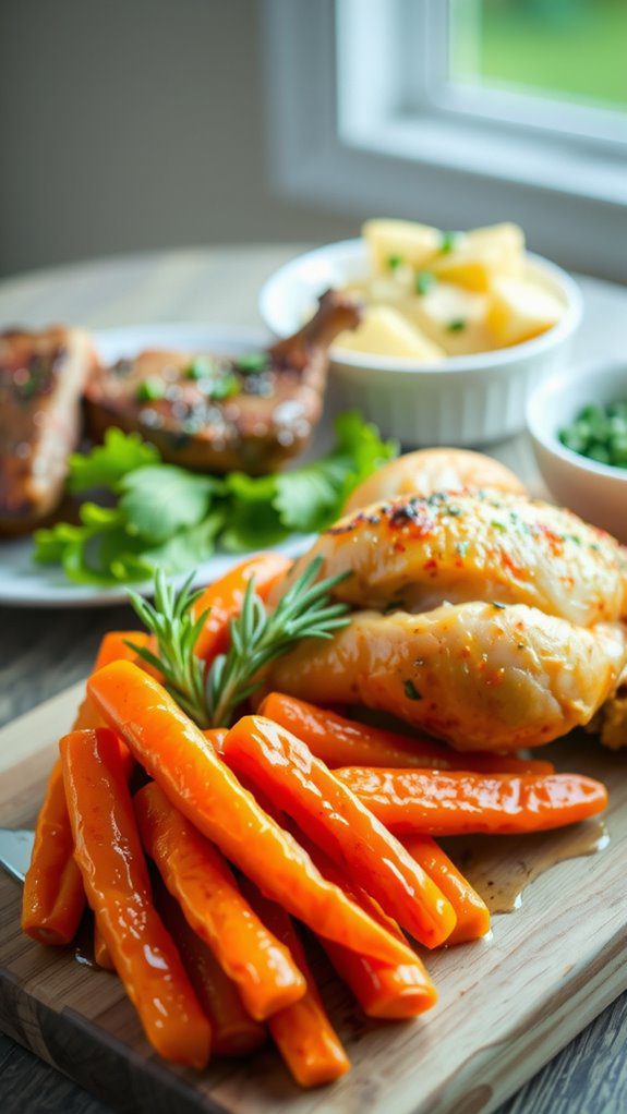 sweet carrots complement meats