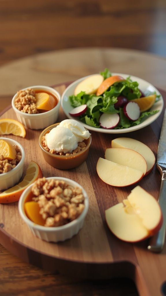 sweet dishes and pairings