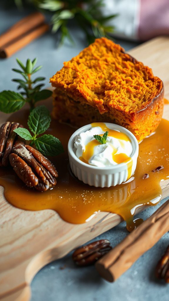sweet potato cake pairings