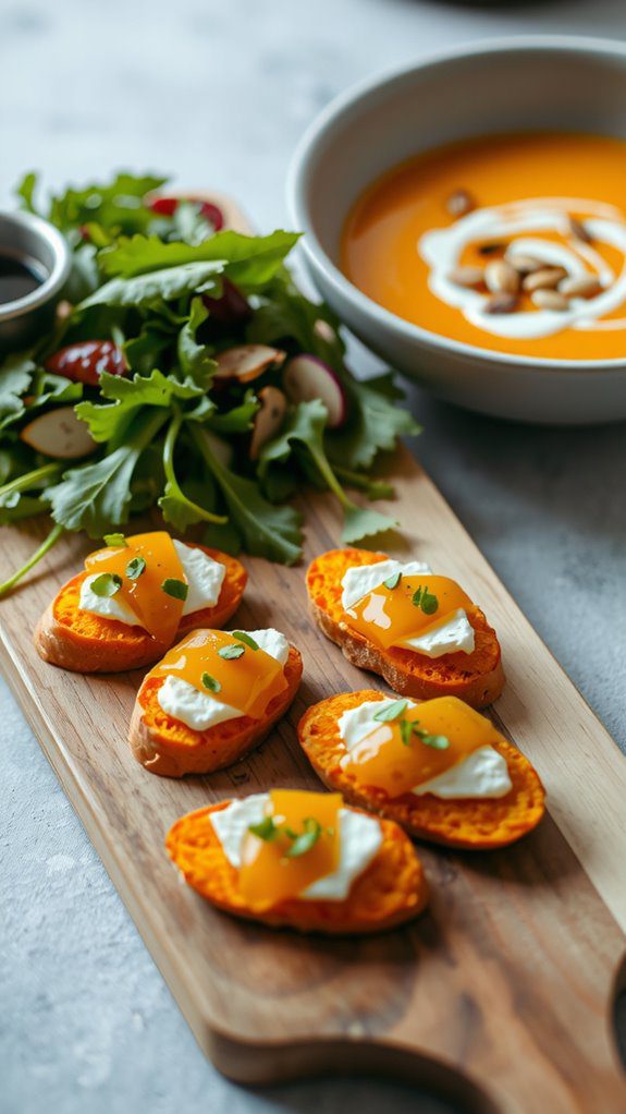 sweet potato crostini pairings