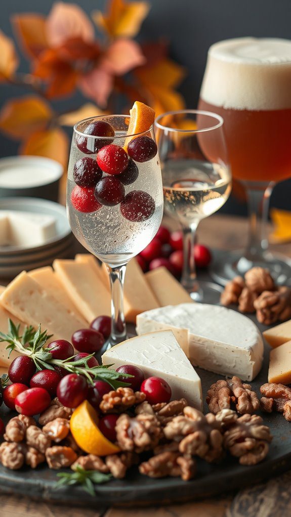 thanksgiving charcuterie drink pairings