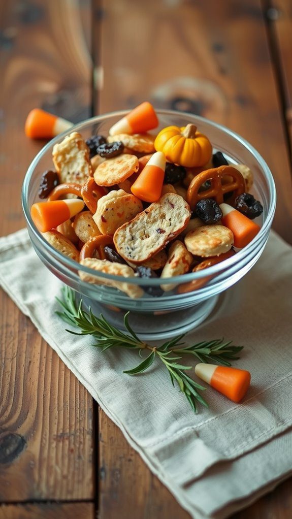 thanksgiving snack mix presentation tips