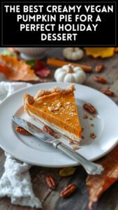 The Best Creamy Vegan Pumpkin Pie for a Perfect Holiday Dessert