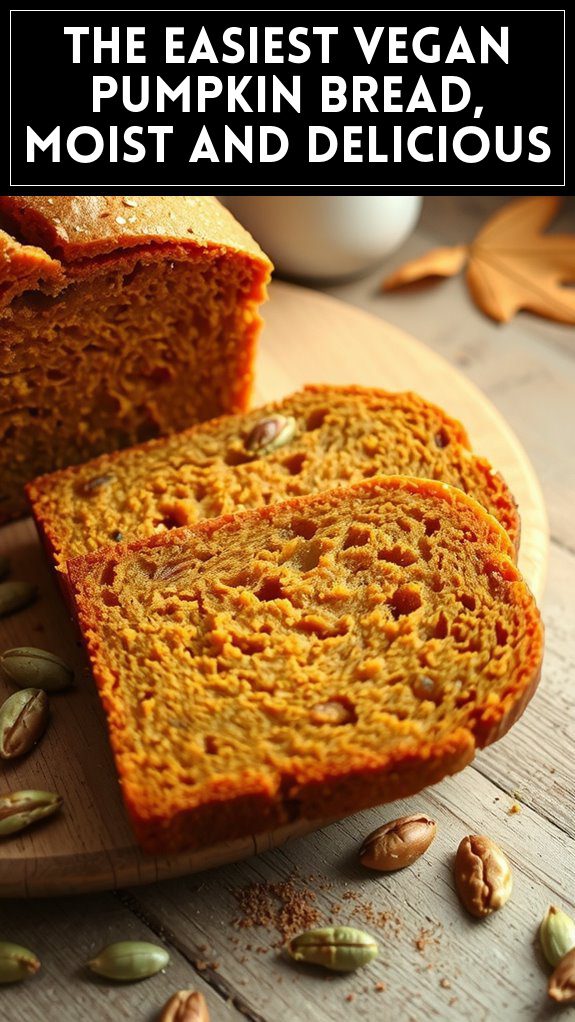 The Easiest Vegan Pumpkin Bread, Moist and Delicious