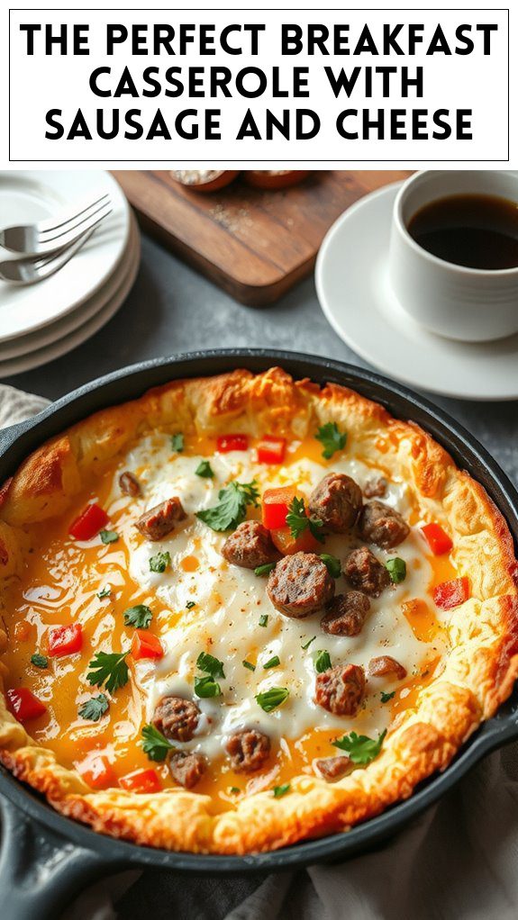 The Perfect Breakfast Casserole With Sausage and Cheese