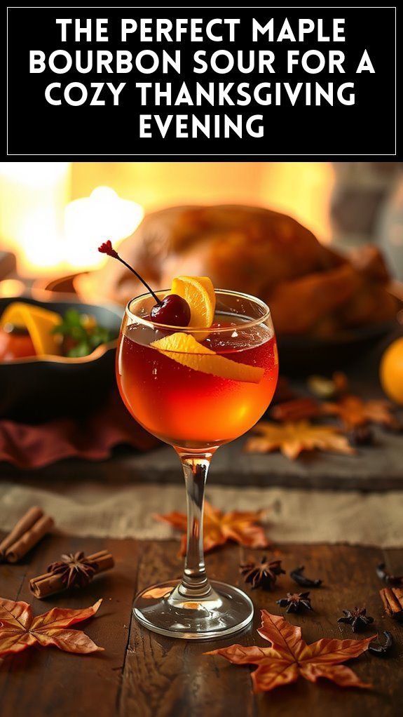 The Perfect Maple Bourbon Sour for a Cozy Thanksgiving Evening