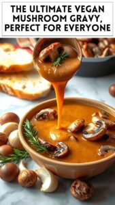 The Ultimate Vegan Mushroom Gravy, Perfect for Everyone