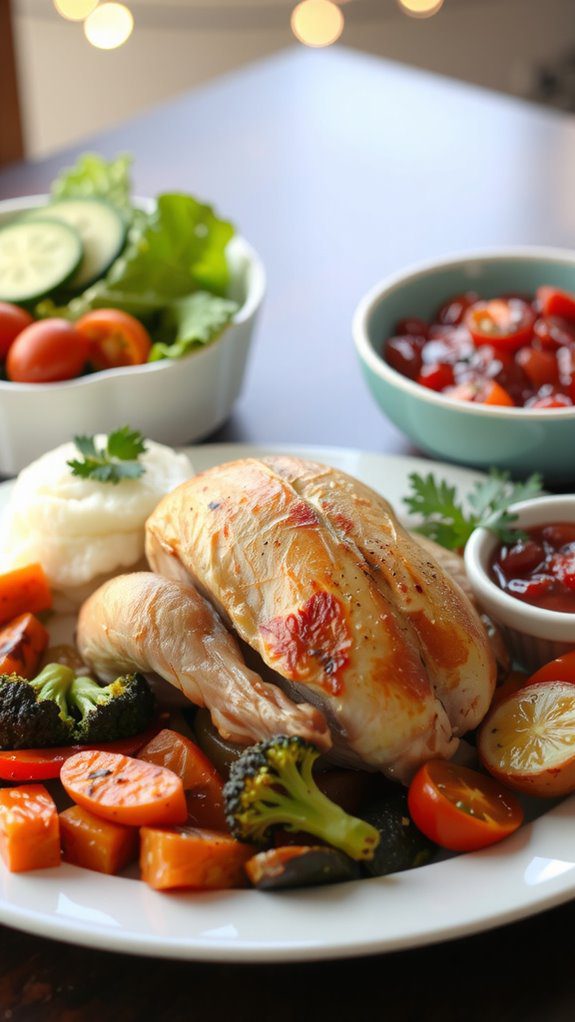 turkey veggies mashed potatoes