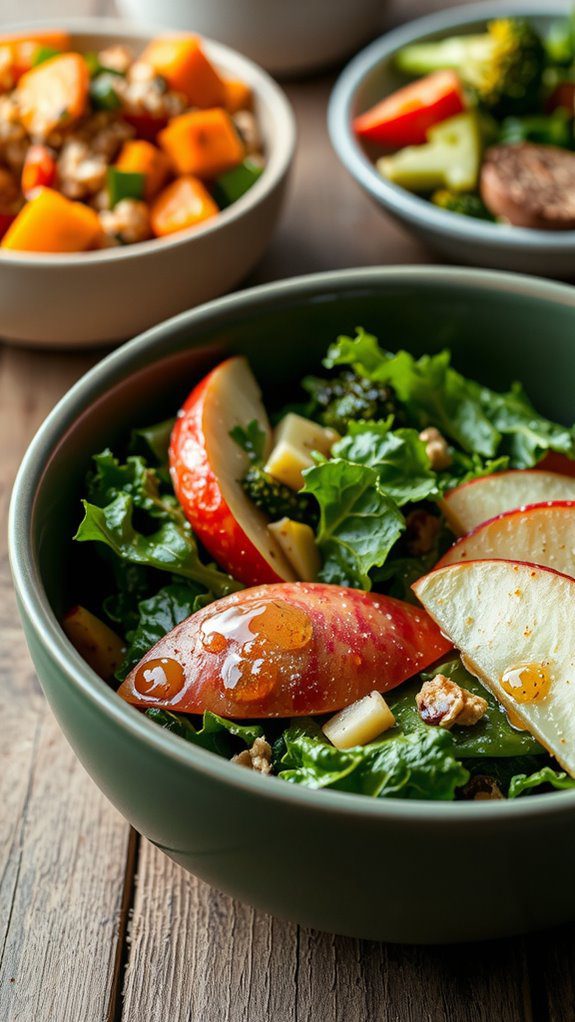 vegan kale apple bowl pairings