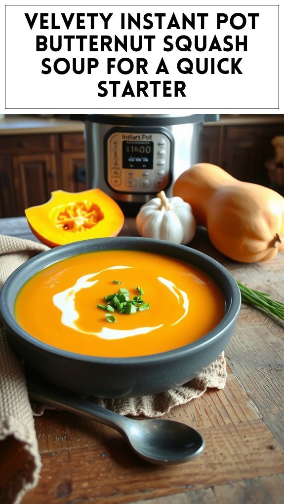 Velvety Instant Pot Butternut Squash Soup for a Quick Starter
