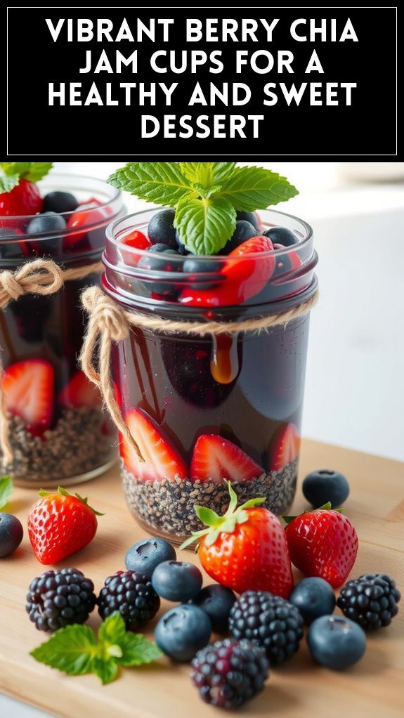 Vibrant Berry Chia Jam Cups for a Healthy and Sweet Dessert