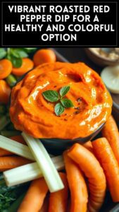 Vibrant Roasted Red Pepper Dip for a Healthy and Colorful Option