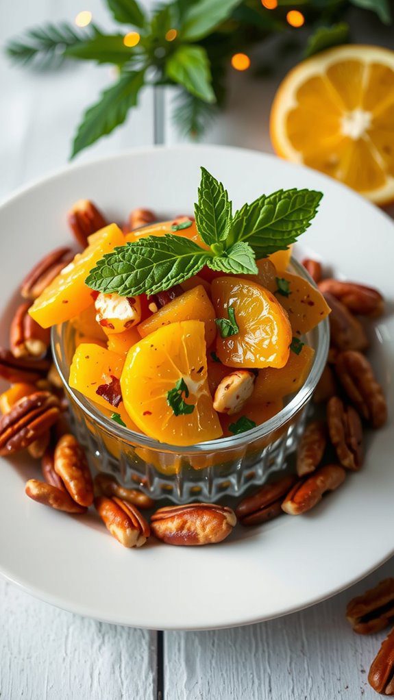 vibrant citrus relish presentation