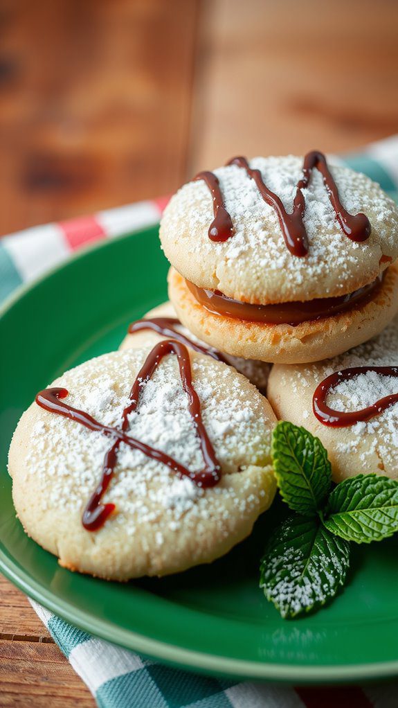 vibrant plate powdered sugar
