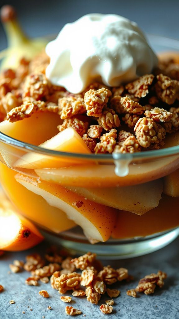 visually appealing dessert presentation