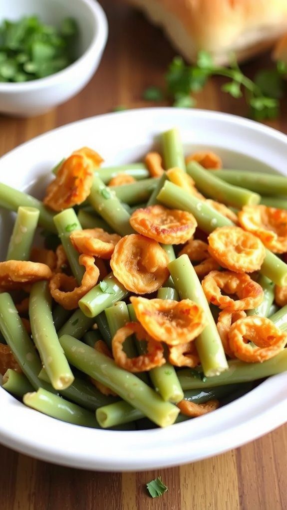 visually appealing green bean casserole