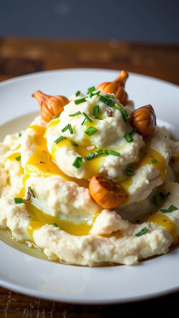 visually appealing mashed cauliflower