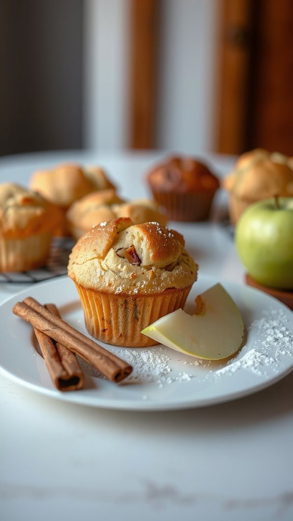 visually appealing muffin presentation