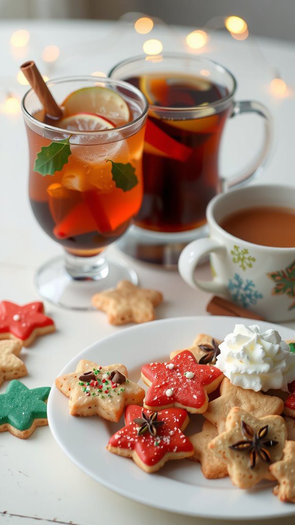 warm beverages for cookies