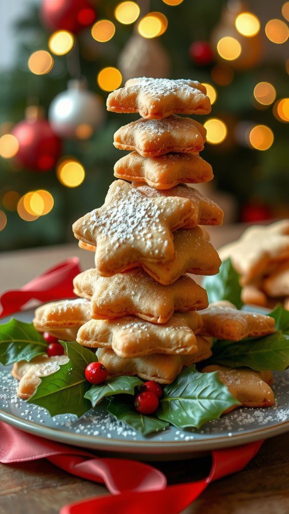 whimsical cookie tower presentation