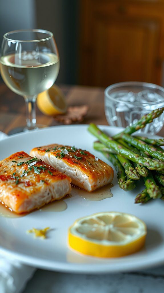 wine and sparkling water