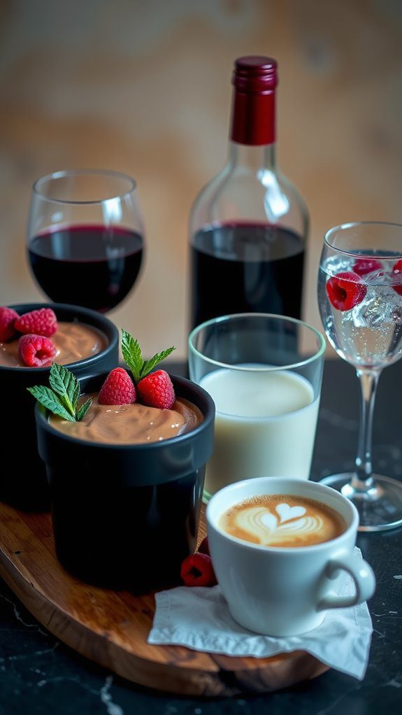 wine latte sparkling water