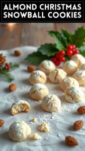 Almond Christmas Snowball Cookies