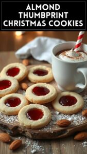 Almond Thumbprint Christmas Cookies