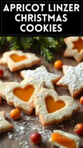 Apricot Linzer Christmas Cookies