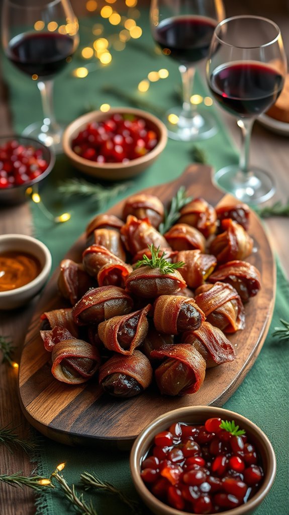 bacon wrapped sweet savory treats