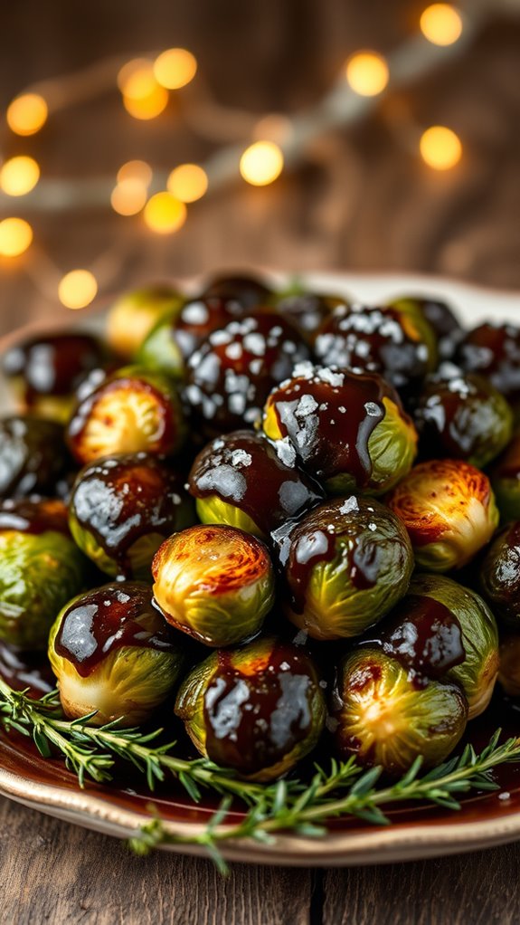 balsamic glazed roasted brussels sprouts