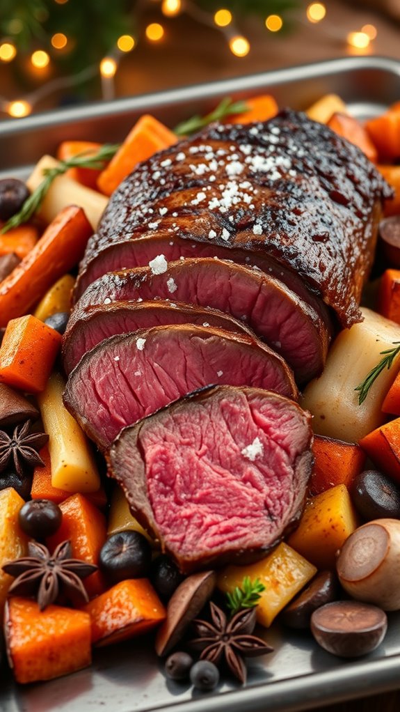 beef tenderloin with vegetables