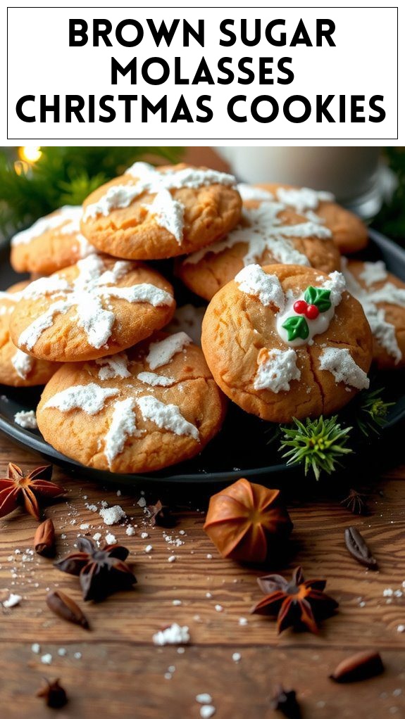 Brown Sugar Molasses Christmas Cookies
