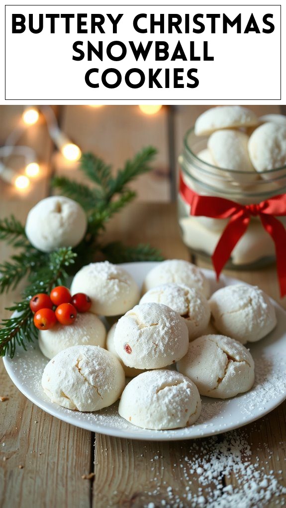 Buttery Christmas Snowball Cookies